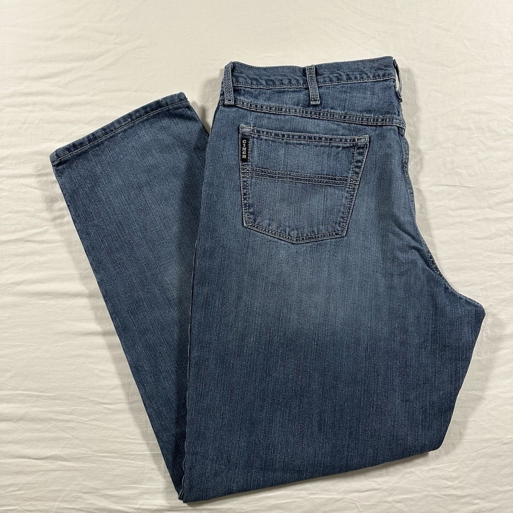 Cinch Black Label 2.0 Mens 42x34 Blue Wash‎ Relaxed Fit Denim Jeans Medium Stone